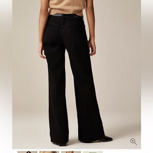 J. Crew Black Wide-Leg Flare Jeans